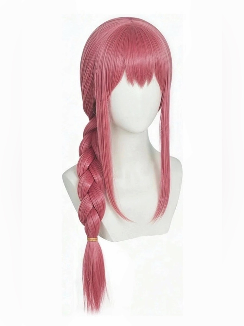 New Pink Anime Cosplay Long Braid Ponytail Wig